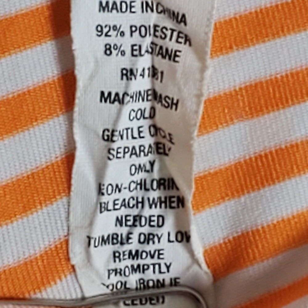 Ralph Lauren RLX Men's Polo Golf Shirt Size 2XL XXL Orange Striped Short Sleeve - Picture 9 of 12